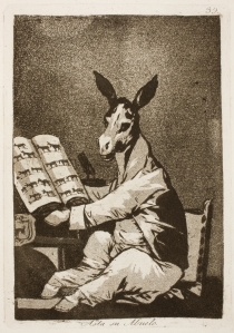 "El asno literato" de Goya.