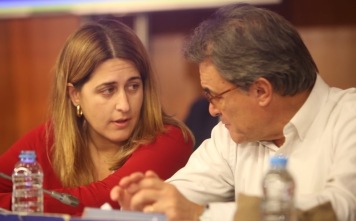 MartaPascal i Artur Mas durant un consell nacional del PDECat. Foto: Oriol Duran / El Punt Avui.